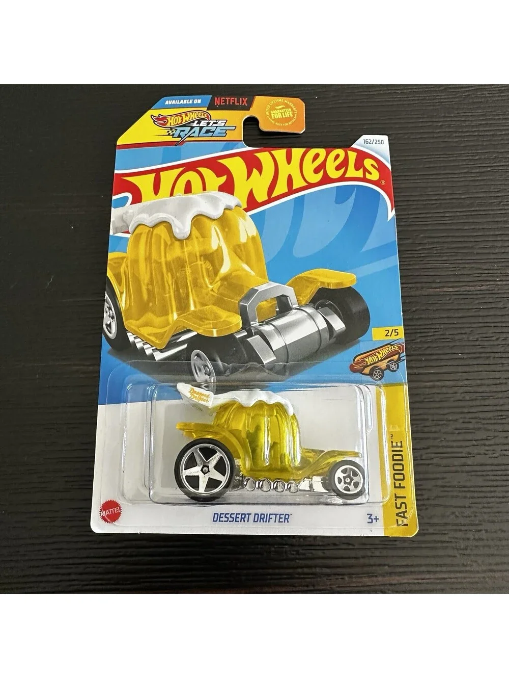 Hot Wheels 2024 Dessert Drifter Yellow 162 162/250 Fast Foodie 2/5 New